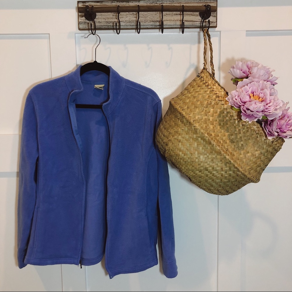 L.L. Bean Blue Fleece Zip Jacket